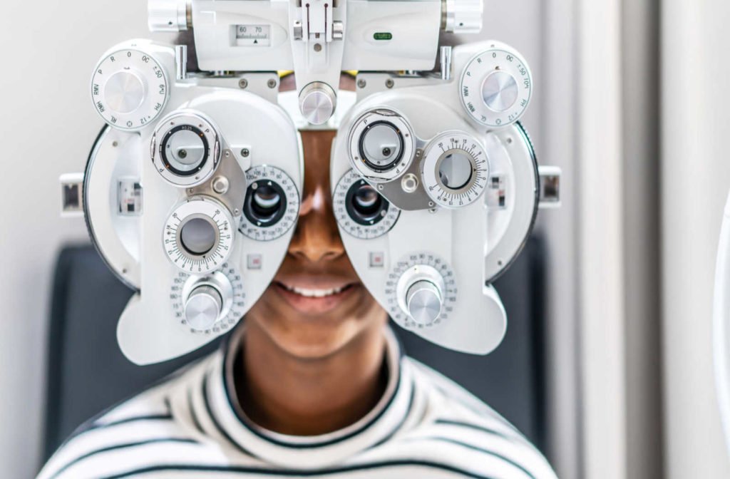 Advanced eye test equipment at Tshidino Optometrist